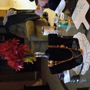 Vintage long or double beautiful baget rock size.crystal baget nexklace